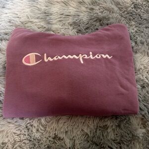 Girls Champion Pullover Hoodie in Dusty Rose